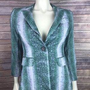 Derek Lam 10 Crosby Snakeskin Blazer, size 4